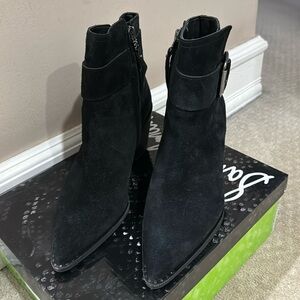 Sam Edelman Black Suede Bootie